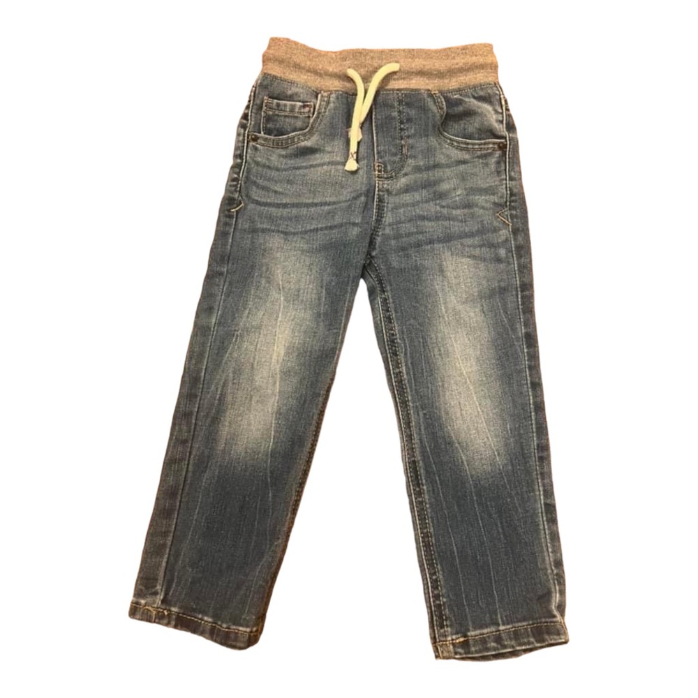 Cat & Jack 3T Toddler Boy Drawstring Jeans Straight Fit Target Light Blue Pants